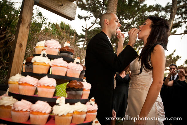 Cupcake Wedding Couple Hilton Head Island SC